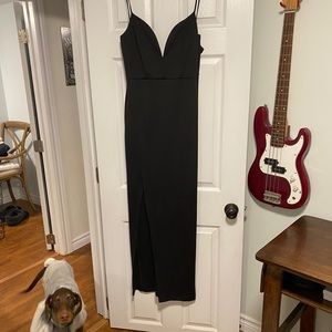 Spaghetti Strap Black Dress